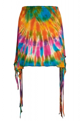 Rainbow tie dye pixie skirt