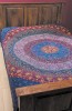 Handprinted mandala bedcover / walhanging