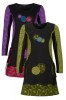 Colourful patchwork dress with pockets