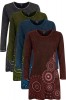 Long sleeve stonewash mandala dress - limited availabilty