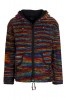 Unisex rainbow hippie wool jacket