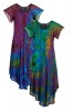 Tie dye long umbrella dress with sleeves - S/M only