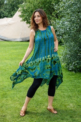 Wicked Dragon Clothing - Cecily Tie Dye Dress | Boho Rayon Maxi Dress Wicked Dragon Clothing - Cecily Tie Dye Dress | Boho Rayon Maxi Dress