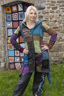 Wicked Dragon Clothing - Anandi Pixie Hem Patchwork Jacket – Boho