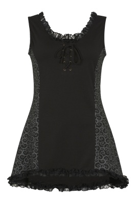 knee length dresses for ladies Lace Midi Dress with Ruffles 36 (FR) / White main image 0