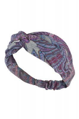 Twist knot headband in pastel colours