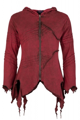 Pixie hooded jacket - Black/red S/M only