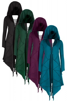 Long deals hooded tunic