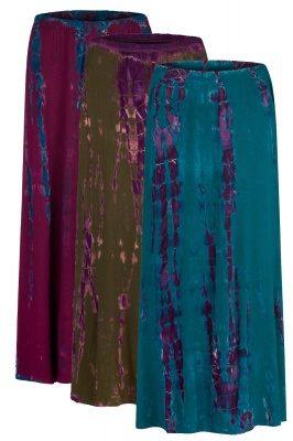 Long tie dye skirt