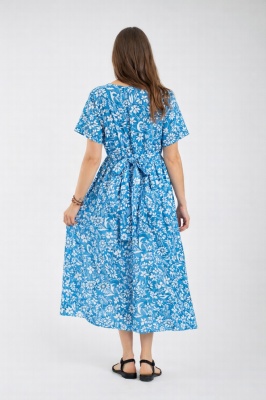 knee length dresses for ladies Swan Iona Silk Long Sleeve Midi Dress main image 1