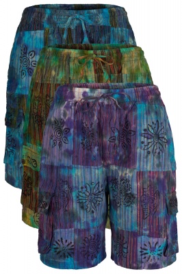 Patchwork hippie shorts
