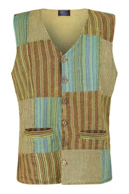 Mens patchwork waistcoat