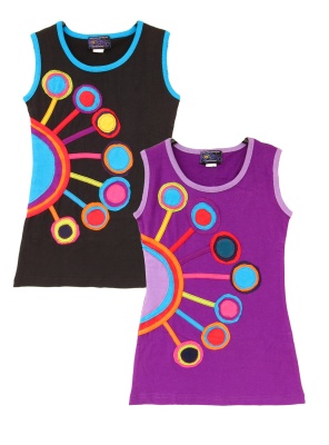 Children colourful sleeveless dress