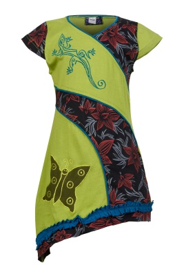 Children animal motif patchwork dress - 4-6 size only