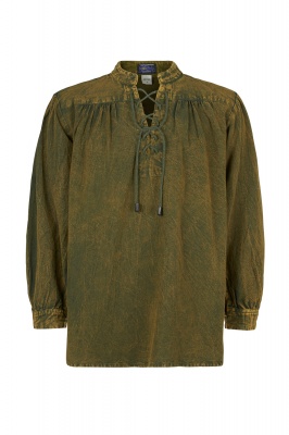 Medieval style stonewash cotton shirt