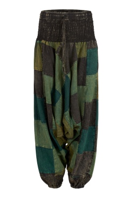 Long patchwork harem trousers Limited Edition