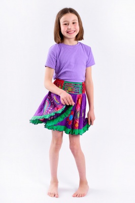 Children floral patchwork skirt