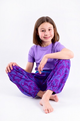 Children dragonfly print trousers