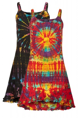 Strappy tie dye dress