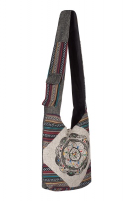 Patchwork over the shoulder hippie bag