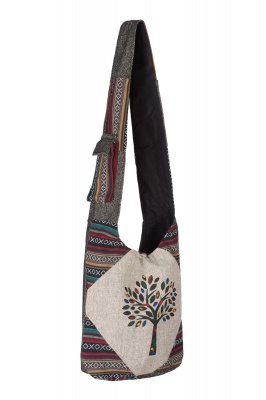 Patchwork over the shoulder hippie bag