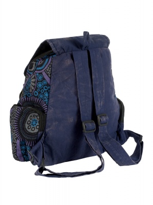 Colourful peace sign backpack