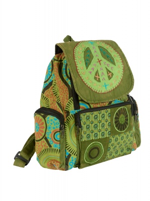 Wicked Dragon Clothing - Colourful patchwork backpack display picture 1