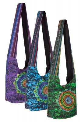 Tree of Life Art Bag Colorful Hobo Bag Purse Hippie Bag 