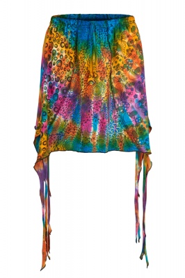 Rainbow tie dye pixie skirt