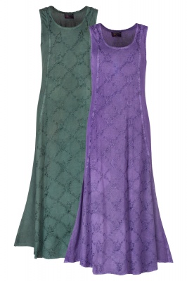 Embroidered sleeveless dress - S/M only