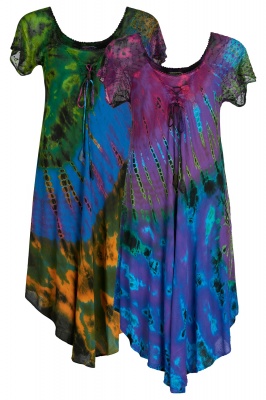 Tie dye dress with sleeves