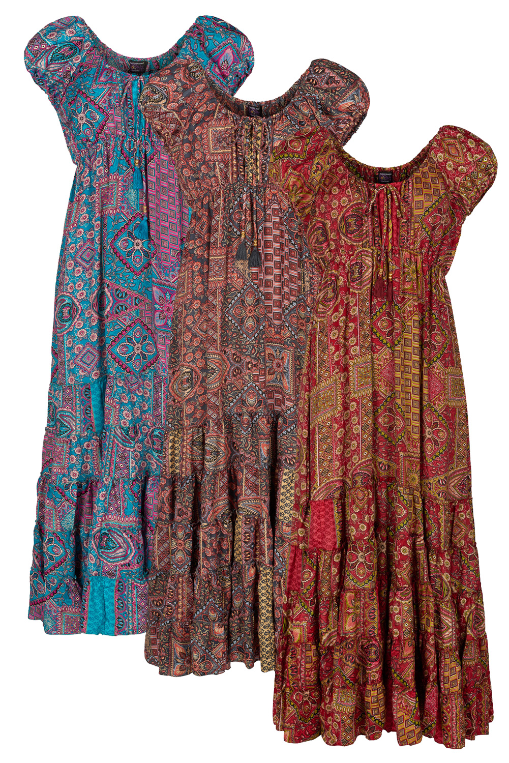 wrap dress rust