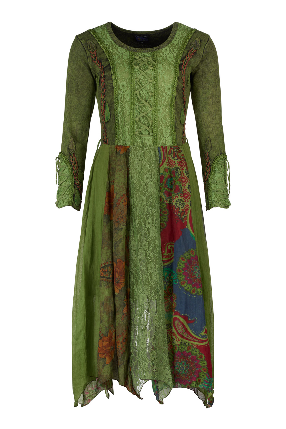 Wicked Dragon Clothing - Bohemian style long sleeve dress