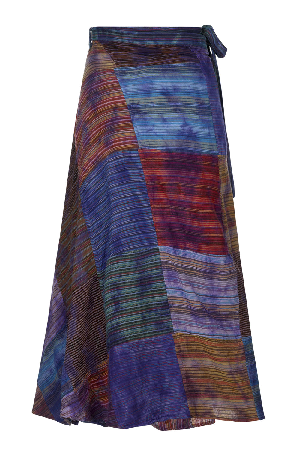 Women Lace Patchwork Wrap Skirt Polychrome Chic Elastic Waist Spring Perfect For Parties main image 0