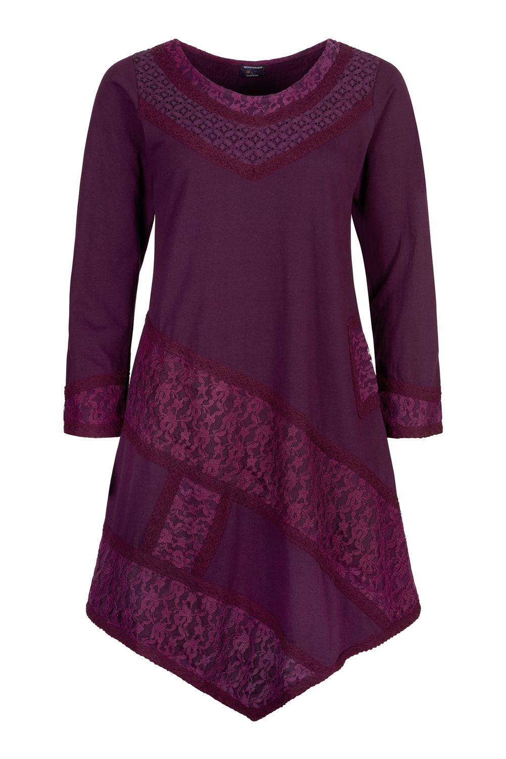 Wicked Dragon Clothing - Lace and crochet long sleeve dress