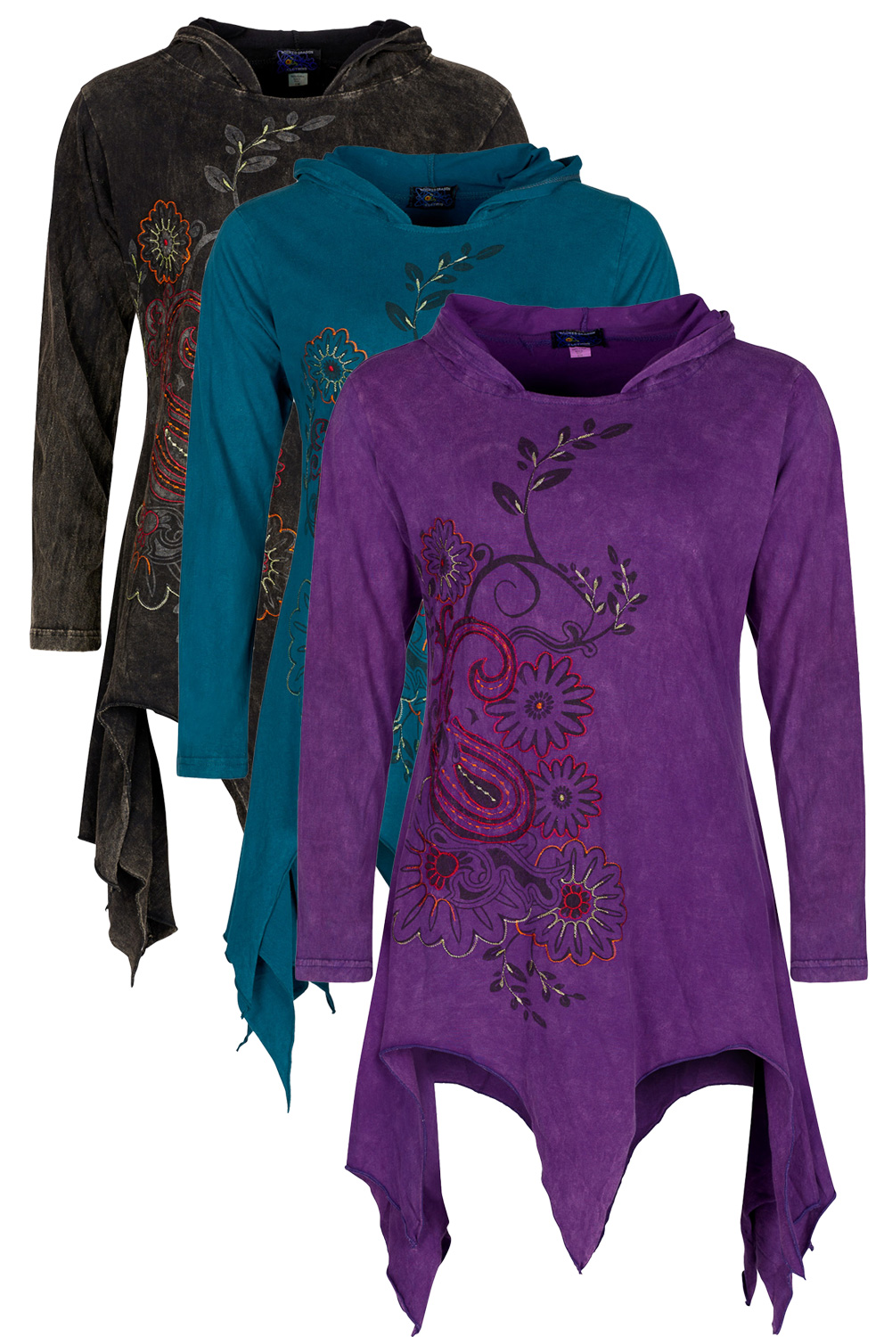 Wicked Dragon Clothing Arwen hooded pixie top