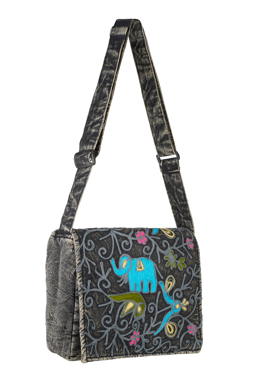 Wicked Dragon Clothing Elephant embroidered shoulder bag