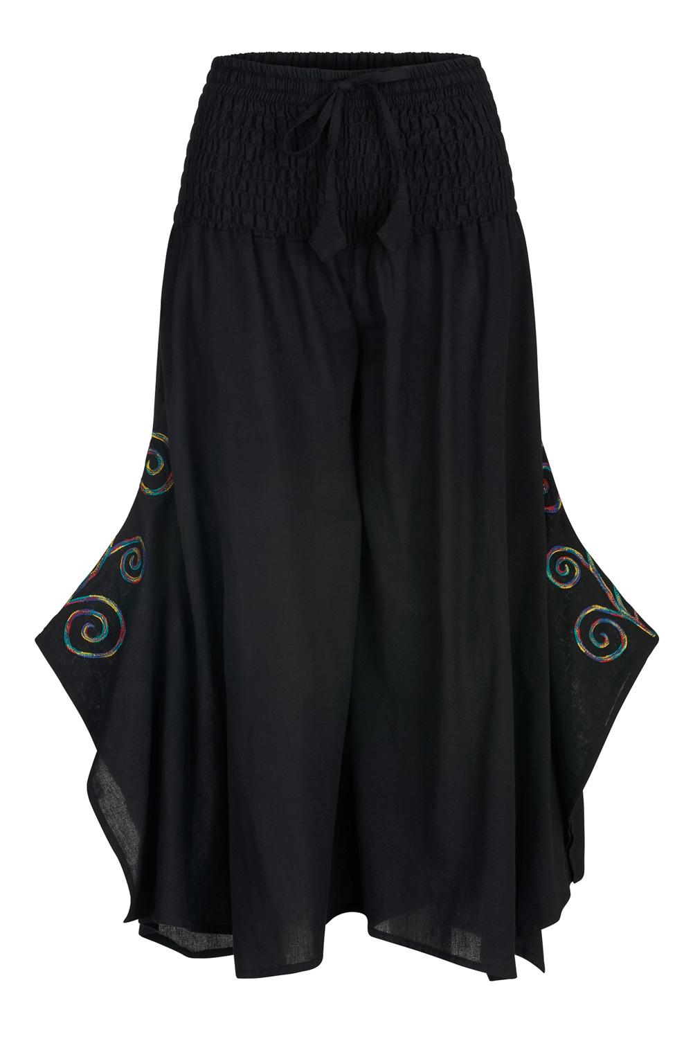 Rainbow swirl palazzo trousers with pockets - L//XL size only