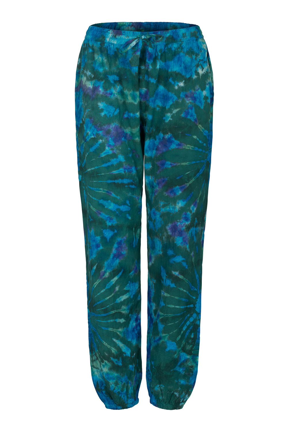 Long hippie tie dye trousers