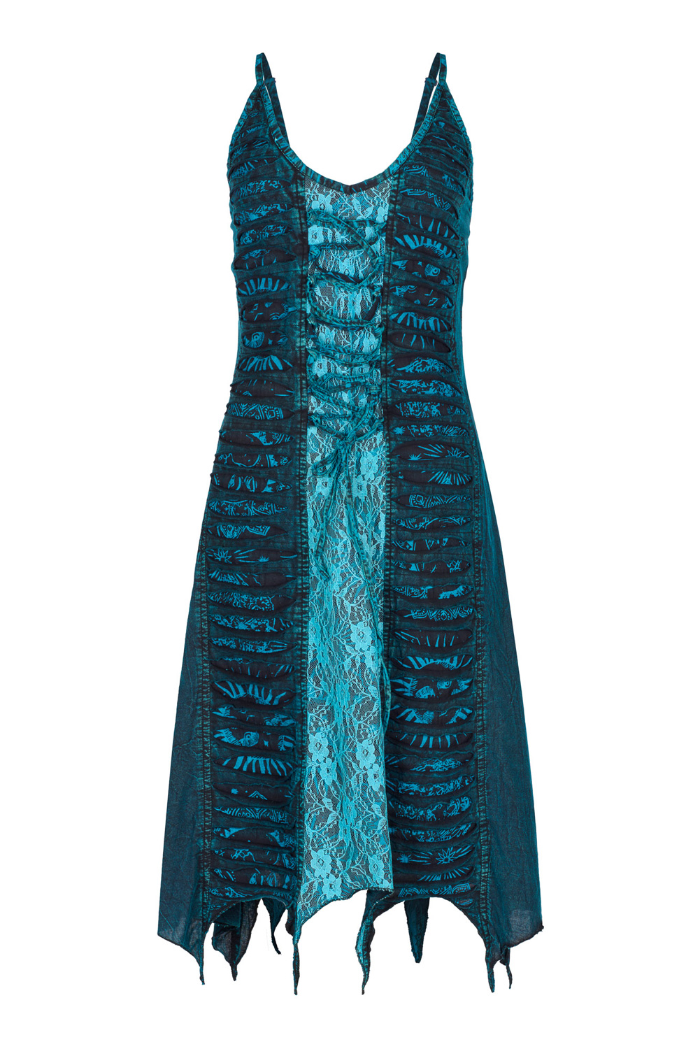 Wicked Dragon Clothing - Nirvana razor and lace pixie dress