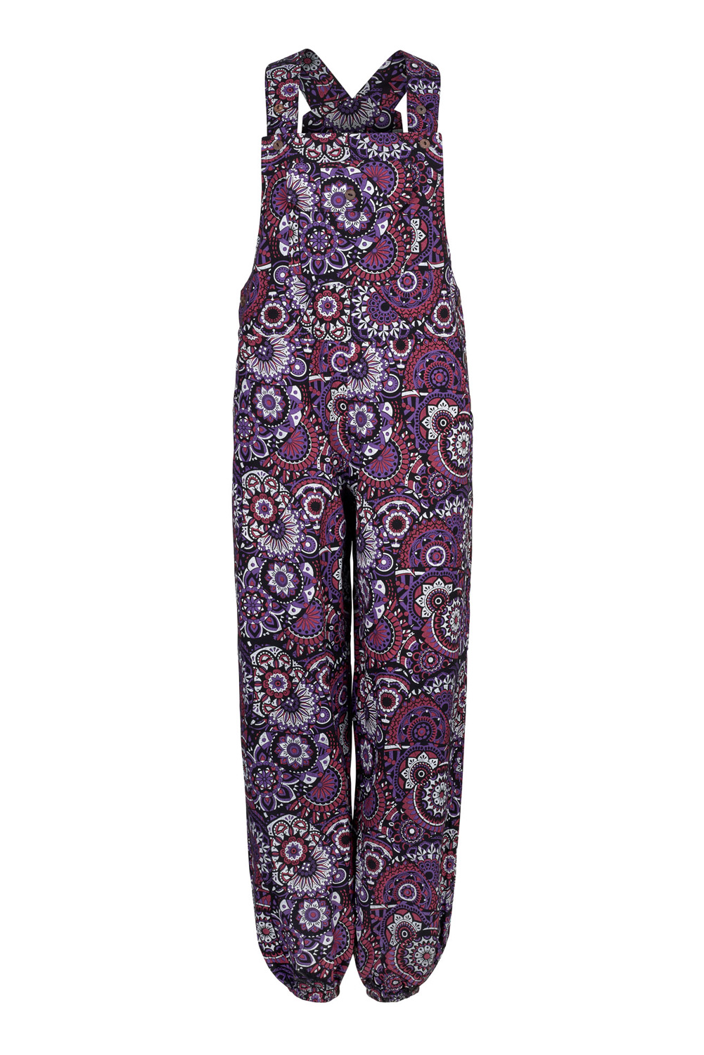 Wicked Dragon Clothing - Funky print baggy dungarees