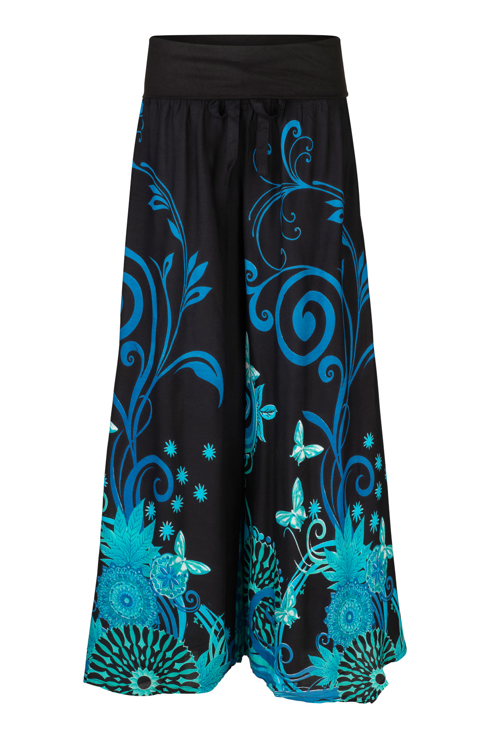 New Butterfly Palazzo Trousers Flare Pants Festival up to Plus Size