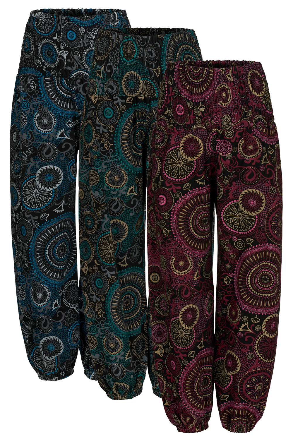 Mandala print baggy trousers with pockets - S/M only