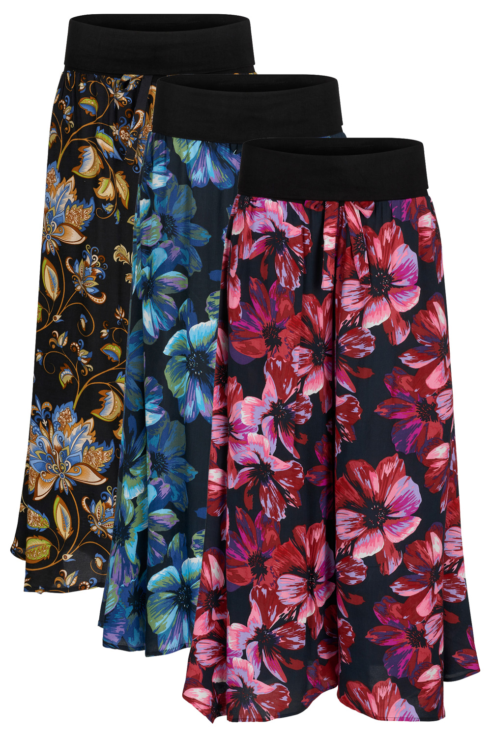 Floral palazzo trousers with pockets - last few left