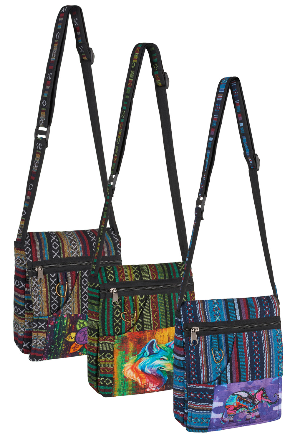 Medium size Gheri cotton hippie bag